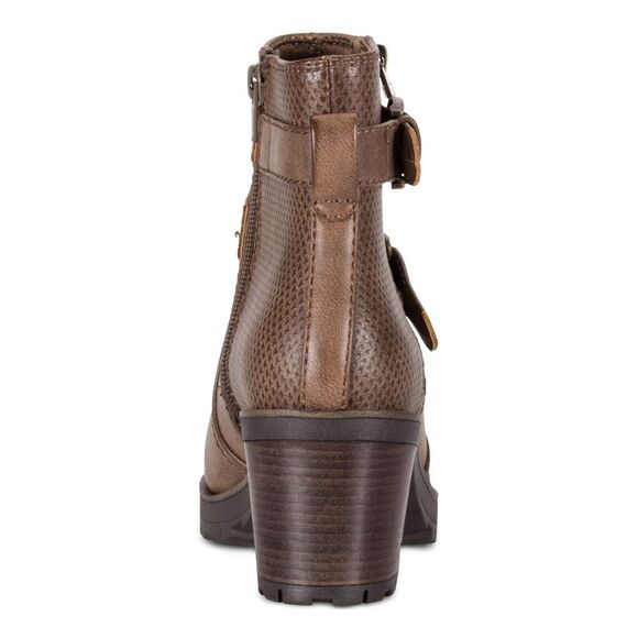 BARETRAPS Womens Brown Straps Towanda Round Toe Block Heel Zip-Up Booties 7 M - Picture 3 of 4